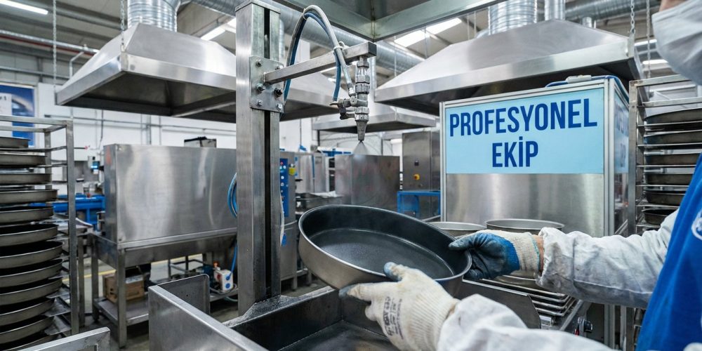 Profesyonel ekip tarafından yapılan İstanbul tava kaplama işlemi