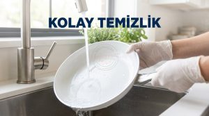 Kolayca temizlenen seramik kaplamalı tava, seramik kaplama nedir sorusunu pratikliğiyle açıklıyor.